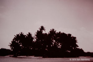 Home of French sailing legend, Bernard Moitessier. Ahe Atoll, Tuamotu Archipelago, French Polynesia, January 1976.