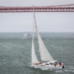 The Double X is about to sail under the Golden Gate Bridge on her way to the South Pacific. It was a day full of anticipation and one that marked a dream come true. San Francisco, Calif., July 16, 2016. Photo: C. Woods