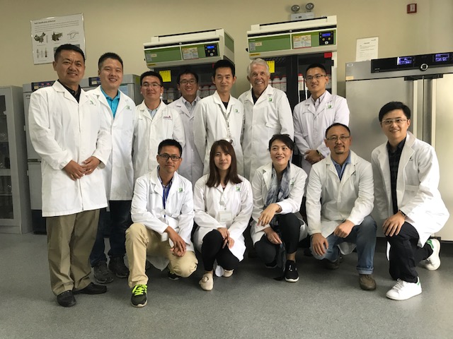 The Amway Botanical Research Center scientists and I take time out for a group photo during our tour of the center. Learning about the various research projects from the scientists themselves was especially gratifying. Wuxi, China, July 15, 2017. Photo: Joel Van Kuiken