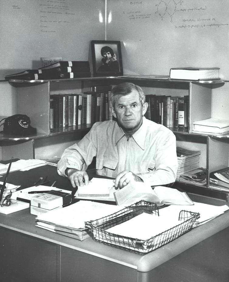 My father, Carl F Rehnborg, in his Buena Park office, circa 1950s. Books were a huge part of his life.