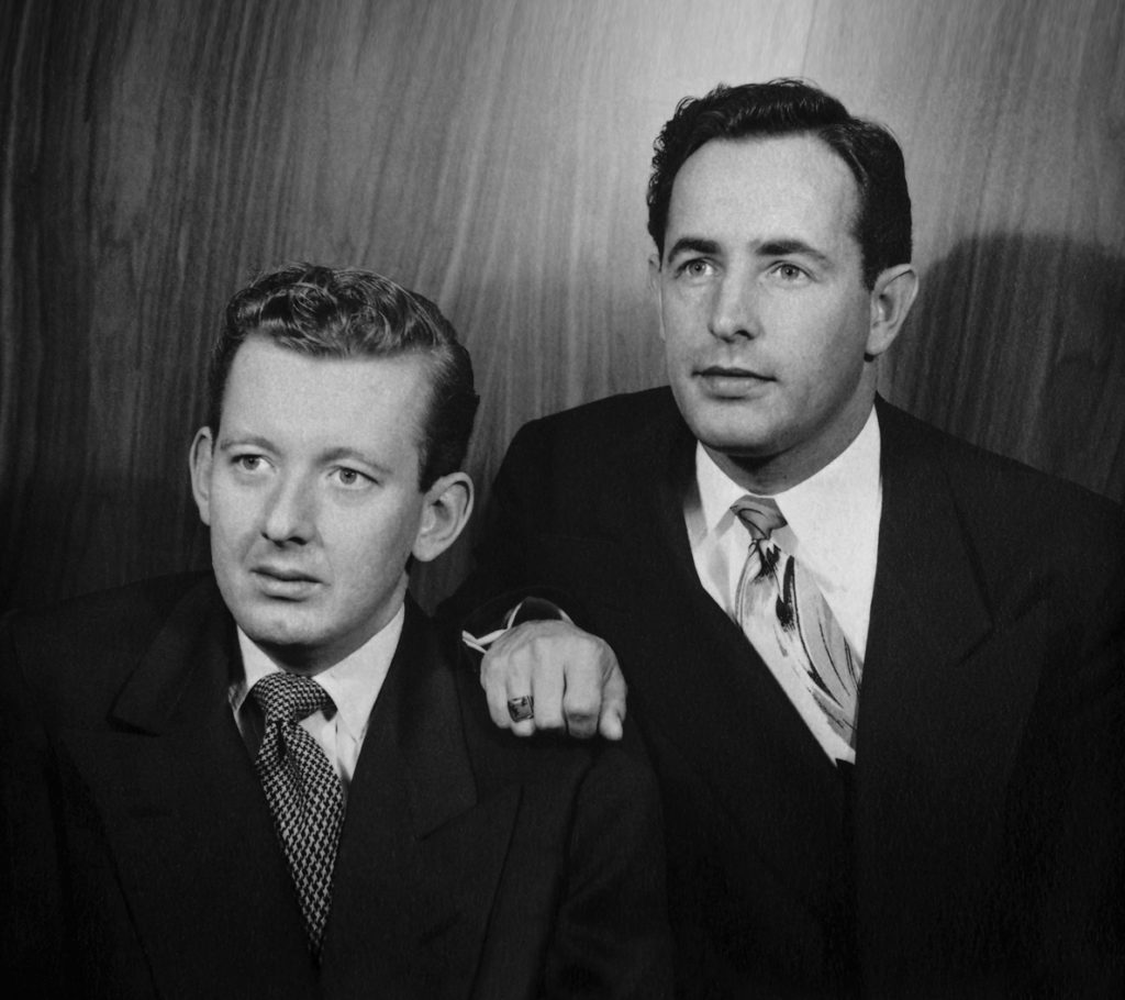 Jay Van Andel and Rich DeVos, 1945. A dynamic duo in business, but more importantly, wonderful examples of how our actions can inspire others. 