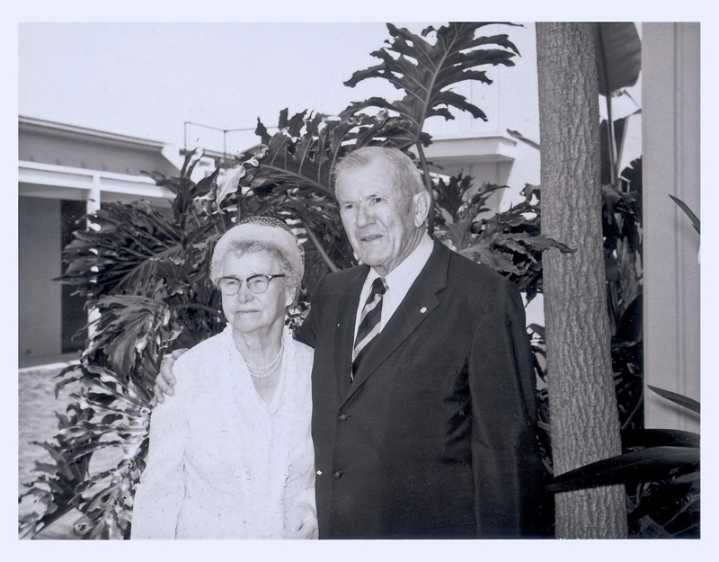 A photo of my father Carl Rehnborg and Alma Stewart taken in August 1963, decades after Alma first began selling Nutrilite supplements.