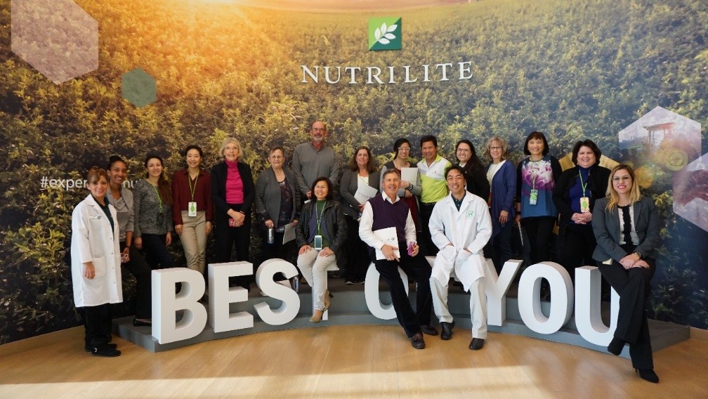 Nutrilite staff and visiting Amway Business Owners pose for a photo after the conclusion of a Nutrilite tour. Wishing you always, “The Best of You!”