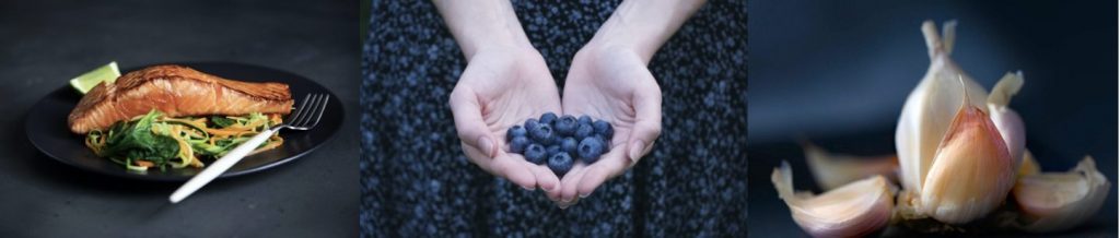 Nutrient-rich foods such as salmon, blueberries and garlic deliver heart-health benefits.